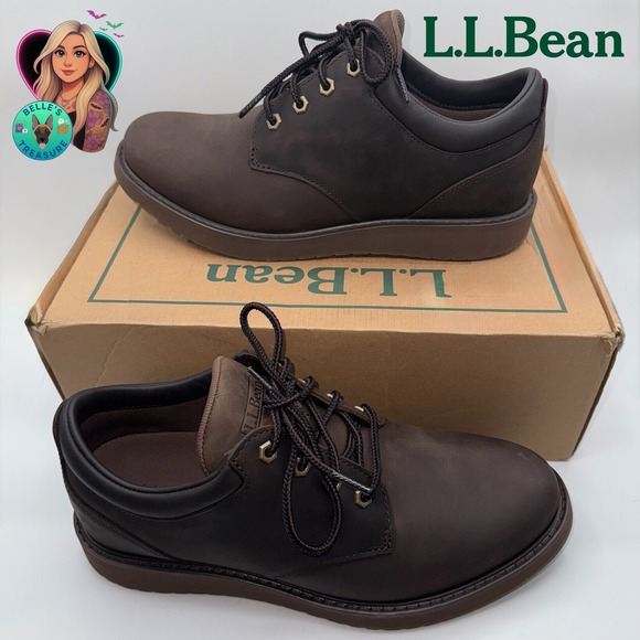 L.L.Bean Other - L.L. Bean Stonington Oxford Dress Shoes Round Plain Toe Deepest Brown Men's 10 M